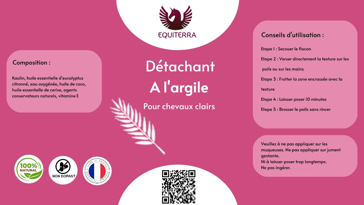 Détachant à base d'argile