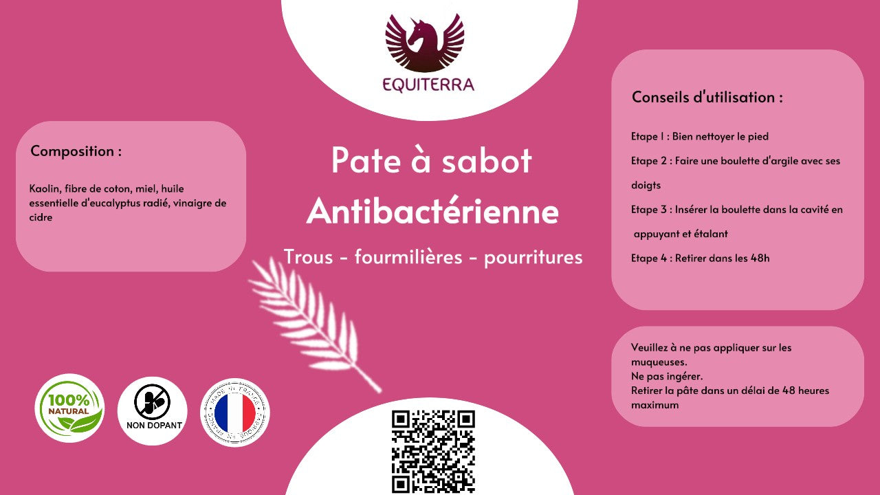 Pâte antibactérienne à sabot